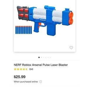 Nerf Roblox Arsenal: Pulse Laser Motorized Dart Blaster, Includes